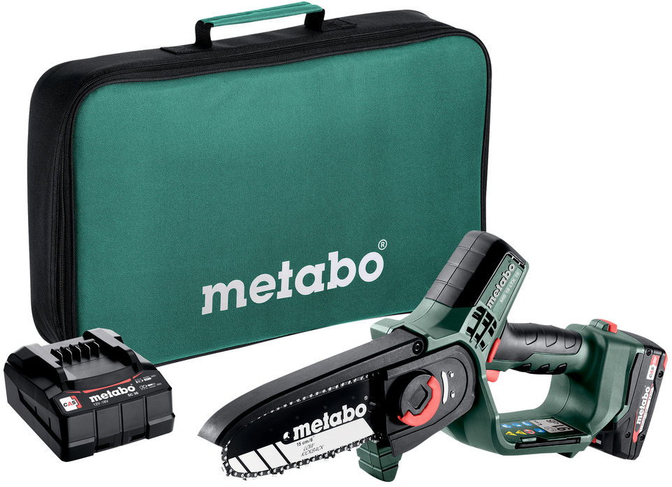 METABO Egykezes akkumulátoros láncfűrész AKU MS 18 LTX 15 (1×2,0 Ah)