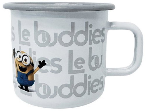 Metalac Minions Mug with Handle 8cm, 0.37L, Grey Rim, Le Buddles - Mug - Main image
