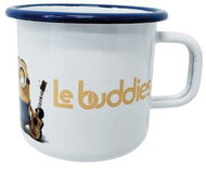 Metalac Mimoni, hrnek s uchem 8 cm, 0,37 l, modrý lem, kytara - Mug