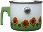 Metalac enamel dairy, sunflower décor - Milk Boiler