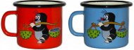 Metalac Enamel set 2pcs mugs 7cm, red + blue with mole design - Mug