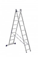 ALUMET Aluminium 2-part ladder 2,53m, 9 rungs - Ladder