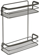 Metaltex ORIGIN LAVA Shelf 26 × 10 × 30 cm hanging 2 tiers black - Bathroom Shelf