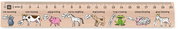 METRIE Didakt M02 wooden, animals speak, 20 cm - Ruler