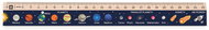 METRIE Didakt M07 wooden, solar system, 25 cm - Ruler