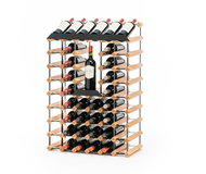 Metrie Raxi Classix 6046R Stand for 46 bottles made of steel and solid wood - Wine Stand