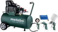 METABO air compressor 50l, oil-free with accessories Set Basic 250-50 W OF + LPZ 4 Set - Compressor