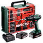 METABO Aku příklepová vrtačka SB 18 Set MD2 × 2Ah - Příklepová vrtačka