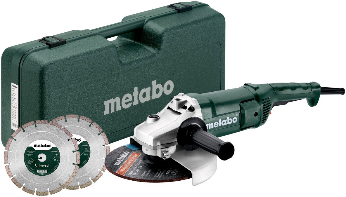 METABO szett WE 2200-230 + pengék, tokban