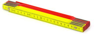 Metrie Perfekt-10 folding tape measure, 2 m, neon red-yellow - Metre