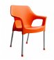 MEGAPLAST URBAN Plastic, ALUMINIUM Legs, Orange - Garden Chair
