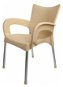 MEGAPLAST DOLCE Plastic, ALUMINIUM Legs, Cream - Garden Chair