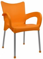 MEGAPLAST DOLCE Plastic, ALUMINIUM Legs, Orange - Garden Chair