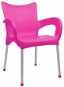 MEGAPLAST DOLCE Plastic, ALUMINIUM Legs, Pink - Garden Chair