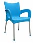 MEGAPLAST DOLCE Plastic, ALUMINIUM Legs,  Turquoise - Garden Chair