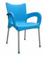 MEGAPLAST DOLCE műanyag, AL láb, türkiz - Kerti szék
