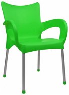 MEGAPLAST DOLCE műanyag, AL láb, zöld - Kerti szék