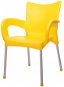 MEGAPLAST DOLCE műanyag, AL láb, sárga - Kerti szék