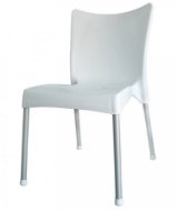 MEGAPLAST VITA Plastic, ALUMINIUM Legs,  White - Garden Chair