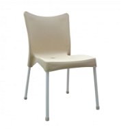 MEGAPLAST VITA műanyag, AL láb, krémszínű - Kerti szék