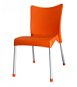MEGAPLAST VITA Plastic, ALUMINIUM Legs, Orange - Garden Chair