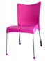 Garden Chair MEGAPLAST VITA Plastic, ALUMINIUM Legs, Pink - Zahradní židle