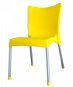 MEGAPLAST VITA Plastic, ALUMINIUM Legs, Yellow - Garden Chair