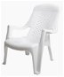 MEGAPLAST CLUB plast, biela - Záhradná stolička