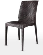 MEGAPLAST DALIA Polyratan, ALUMINIUM Legs, Wenge - Garden Chair