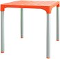 Záhradný stôl MEGAPLAST VIVA 72 × 72 × 72 cm, AL nohy, oranžový - Zahradní stůl