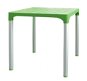 Kerti asztal MEGAPLAST VIVA 72×72×72 cm, AL lábak, zöld - Zahradní stůl