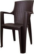 Kerti szék MEGAPLAST Amelia, polyrattan, wenge - Zahradní židle