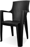 MEGAPLAST Židle zahradní AMELIA polyratan, antracit - Zahradní židle