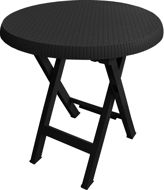 MEGAPLAST Teo folding O 70 cm, anthracite - Garden Table