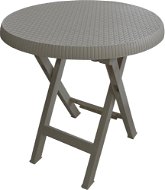 Kerti asztal MEGAPLAST Teo összecsukható O 70 cm, mokka - Zahradní stůl