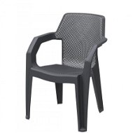 MEGA PLAST Židle zahradní MAREA, antracit - Zahradní židle
