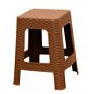 MEGA PLAST Taburetka záhradná polyratan  45 × 35,5 × 35,5 cm - Záhradná stolička