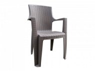 Záhradná stolička MEGA PLAST Stolička záhradná AMELIA polyratan, cappucino - Zahradní židle