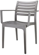 Mega Plast MP1548 Capri 83 × 58 × 57 cm, Dark Grey - Garden Chair