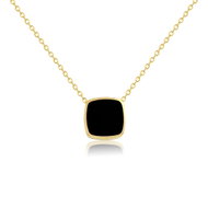 Meucci Nastavitelný náhrdelník Černá díra, gold - Necklace
