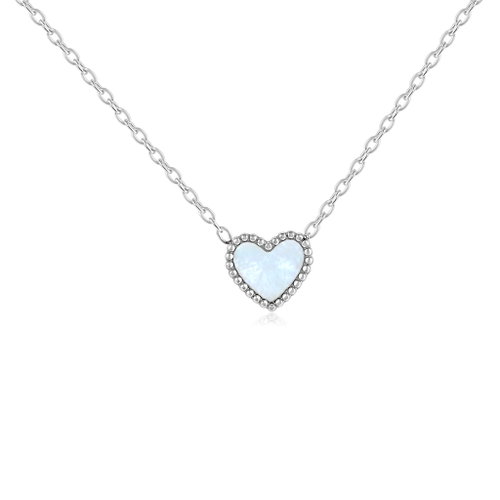 Meucci Adjustable Necklace Mother-of-Pearl Heart - Necklace - Main image