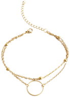 Meucci Dvojitý nastavitelný náramek Kroužek, gold - Bracelet