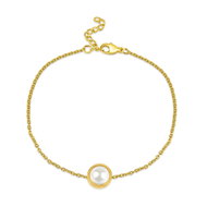 Meucci Nastavitelný náramek Perlové oko, gold - Bracelet