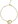 Interlocking Rings Adjustable Bracelet, Gold