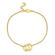 Meucci Nastavitelný náramek Propojené kruhy, gold - Bracelet