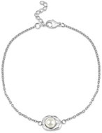 Meucci Nastavitelný náramek Vsazená perla - Bracelet