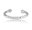 Open Bangle with Hammered Effect