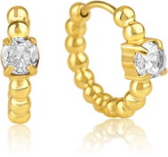 Meucci Náušnice Bubliny se zirkonem gold - Earrings