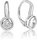 Zircon Dangle Earrings (Ag 925/1000, 3g)