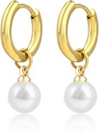 Meucci Visací náušnice Perly gold - Earrings